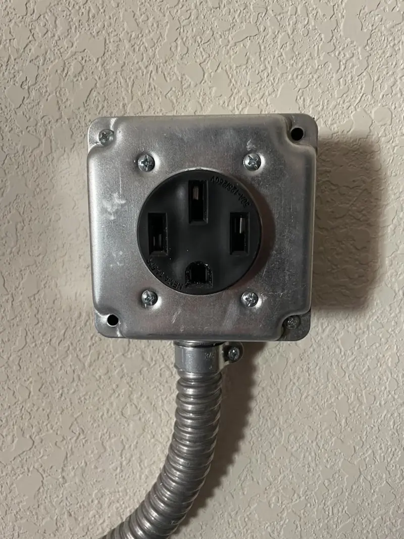 NEMA 14-50 outlet installed for Smart Home Electrical in Creve Coeur